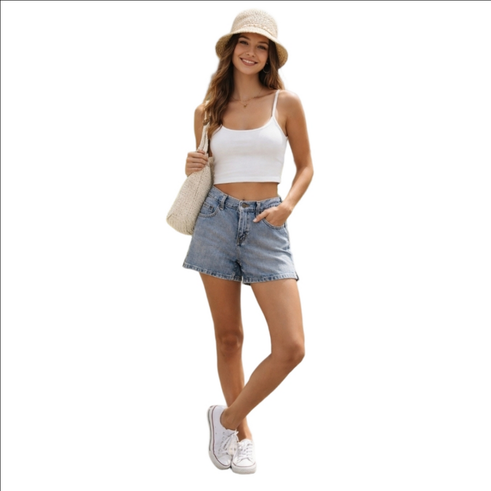 Women's Calvin Klein Denim Shorts Size 8 Blue